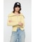 BIG COLLAR ZIP UP ニットトップス