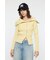 BIG COLLAR ZIP UP ニットトップス