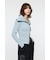 BIG COLLAR ZIP UP ニットトップス