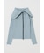 BIG COLLAR ZIP UP ニットトップス