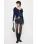 BIG COLLAR ZIP UP ニットトップス