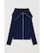 BIG COLLAR ZIP UP ニットトップス