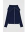 BIG COLLAR ZIP UP ニットトップス