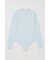 WITH COLLAR KNIT ボディースーツ