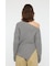 ASYMMETRY RIB ニット