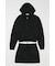 ZIP UP PARKA & PLEATED ミニスカート
