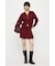 ZIP UP PARKA & PLEATED ミニスカート