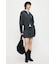 ZIP UP PARKA & PLEATED ミニスカート