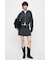 ZIP UP PARKA & PLEATED ミニスカート