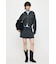 ZIP UP PARKA & PLEATED ミニスカート