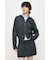 ZIP UP PARKA & PLEATED ミニスカート