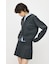 ZIP UP PARKA & PLEATED ミニスカート