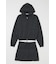 ZIP UP PARKA & PLEATED ミニスカート