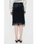 LACE TRIM VELVET スカート