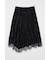 LACE TRIM VELVET スカート