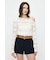 RANDOM STRIPE OFF SHOULDER トップス