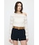 RANDOM STRIPE OFF SHOULDER トップス