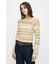 RANDOM STRIPE OFF SHOULDER トップス