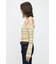 RANDOM STRIPE OFF SHOULDER トップス