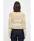 RANDOM STRIPE OFF SHOULDER トップス