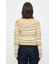 RANDOM STRIPE OFF SHOULDER トップス