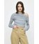 RANDOM STRIPE OFF SHOULDER トップス