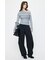 RANDOM STRIPE OFF SHOULDER トップス