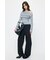 RANDOM STRIPE OFF SHOULDER トップス