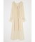 RUFFLE CHIFFON MAXI ドレス
