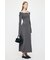 OPEN NECK KNIT LONG ドレス
