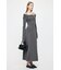 OPEN NECK KNIT LONG ドレス