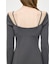 OPEN NECK KNIT LONG ドレス