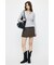 LOW SLUNG PLEATED MINI スカート