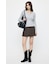 LOW SLUNG PLEATED MINI スカート
