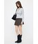 LOW SLUNG PLEATED MINI スカート