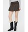 LOW SLUNG PLEATED MINI スカート