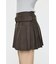 LOW SLUNG PLEATED MINI スカート