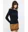 ASYMMETRY TWIST NECK トップス