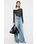 ASYMMETRY TWIST NECK トップス