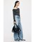 ASYMMETRY TWIST NECK トップス