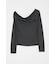 ASYMMETRY TWIST NECK トップス