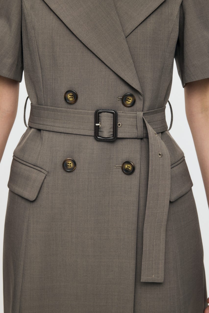TRENCH MINI ドレス