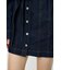 BELTED DENIM MINI ドレス
