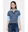 SHIRT SLEEVE STRIPED POLO Tシャツ