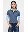 SHIRT SLEEVE STRIPED POLO Tシャツ