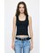 SUVIN GIZA SCOOP NECK タンク