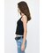 SUVIN GIZA SCOOP NECK タンク