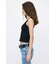 SUVIN GIZA SCOOP NECK タンク