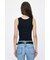 SUVIN GIZA SCOOP NECK タンク