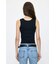 SUVIN GIZA SCOOP NECK タンク